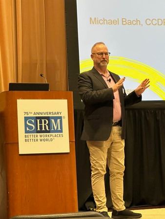 Michael Bach speaking at SHRM